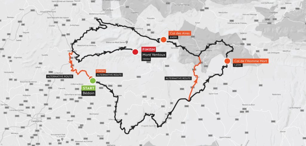 Haute Route Ventoux_stage2_map