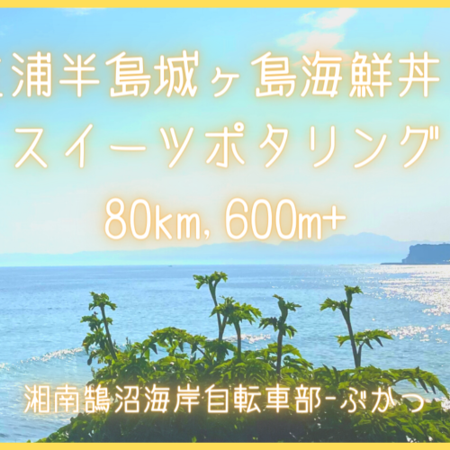三浦半島城ヶ島海鮮丼とスイーツポタリング80km